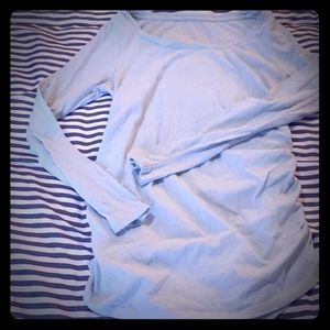 Oversized Long Sleeve Maternity Tshirt